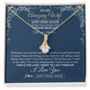 Alluring Beauty Necklace 18K Yellow Gold Finish | 1 | Personalized To My Amazing Wife Necklace From Husband Promise Necklace Birthday Gifts For Wife Anniversary Romantic Valentines Christmas Gift Box Message Card | https://siriusteestore.