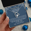 Forever Love Necklace 14K White Gold Finish | 2 | Personalized To My Amazing Wife Necklace From Husband Promise Necklace Birthday Gifts For Wife Anniversary Romantic Valentines Christmas Gift Box Message Card | https://siriusteestore.