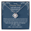 Love Knot Necklace 14K White Gold Finish | 1 | Personalized To My Amazing Wife Necklace From Husband Promise Necklace Birthday Gifts For Wife Anniversary Romantic Valentines Christmas Gift Box Message Card | https://siriusteestore.