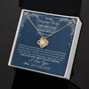 Love Knot Necklace 18K Yellow Gold Finish | 2 | Personalized To My Amazing Wife Necklace From Husband Promise Necklace Birthday Gifts For Wife Anniversary Romantic Valentines Christmas Gift Box Message Card | https://siriusteestore.