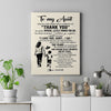 Personalized To My Aunt Canvas From Nephew For All The Times That I Forgot To Thank You Aunt Birthday Mothers Day Christmas Custom Wall Art Print Framed Canvas | siriusteestore