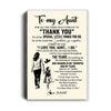 Personalized To My Aunt Canvas From Niece For All The Times That I Forgot To Thank You Aunt Birthday Mothers Day Christmas Custom Wall Art Print Framed Canvas | siriusteestore