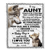 Personalized To My Aunt From Nephew Blanket Wolf Always Be Your Little Boy Aunt Mothers Day Birthday Christmas Gift Customized Fleece Throw Blanket | siriusteestore