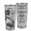 Personalized To My Aunt From Nephew Stainless Steel Tumbler Cup Wolf Always Be Your Little Boy Aunt Mothers Day Birthday Christmas Travel Mug | siriusteestore