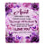 Personalized To My Aunt Gifts Blanket From Niece Nephew Purple Floral Birthday Gifts For Aunt Mothers Day Thanksgiving Christmas Custom Fleece Throw Blanket | siriusteestore