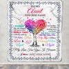 Personalized To My Aunt Gifts From Niece Nephew Hugged Blanket Birthday Gifts For Aunt Mothers Day Thanksgiving Christmas Customized Fleece Throw Blanket | siriusteestore