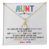 Alluring Beauty Necklace 18K Yellow Gold Finish | 1 | Personalized To My Aunt Necklace From Niece Nephew We Squeezed This Necklace Aunt Birthday Mothers Day Christmas Jewelry Customized Gift Box Message Card | siriusteestore