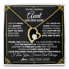 Forever Love Necklace 18K Yellow Gold Finish | 1 | Personalized To My Aunt Necklace Gifts Meaningful Gift To Aunt From Niece Without You There Is No Me Mothers Day Birthday Custom Gift Box Message Card | https://siriusteestore.
