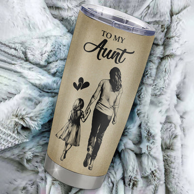 Personalized To My Aunt Tumbler From Niece Stainless Steel Cup For All The Times That I Forgot To Thank You Aunt Birthday Mothers Day Christmas Travel Mug | siriusteestore