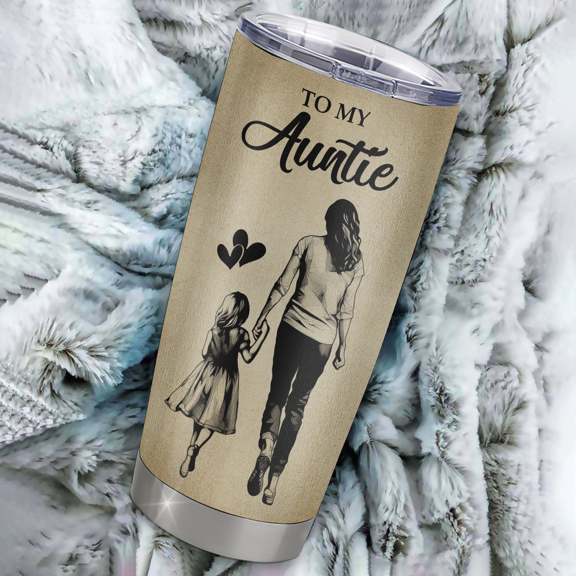 Personalized To My Auntie Tumbler From Niece Stainless Steel Cup For All The Times That I Forgot To Thank You Auntie Birthday Mothers Day Christmas Travel Mug | siriusteestore