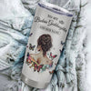 Personalized To My Badass Goddaughter I Am The Storm Tumbler From Godmother Beautiful Goddaughter Birthday Gifts Graduation Christmas Adults Custom Stainless Steel Mug | siriusteestore