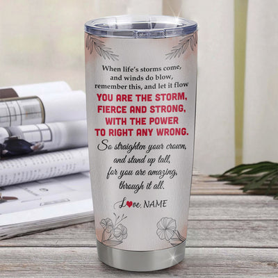 Personalized To My Badass Niece Tumbler From Aunt Auntie Uncle Floral Butterfly Niece Birthday Gifts Graduation Christmas Custom Stainless Steel Cup Travel Mug | siriusteestore