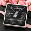 Alluring Beauty Necklace 14K White Gold Finish | 2 | Personalized To My Beautiful Bonus Daughter Necklace From Step Dad Believe In Yourself Stepdaughter Birthday Gifts Jewelry Christmas Customized Message Card | siriusteestore