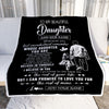 Personalized To My Beautiful Daughter Blanket From Dad Father Believe In Yourself Daughter Birthday Gifts Christmas Customized Fleece Throw Blanket | siriusteestore