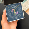Alluring Beauty Necklace 18K Yellow Gold Finish | 2 | Personalized To My Beautiful Daughter Necklace From Mom Mother Someday When The Pages Daughter Birthday Graduation Christmas Customized Gift Box Message Card | siriusteestore