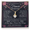 Alluring Beauty Necklace 18K Yellow Gold Finish | 1 | Personalized To My Beautiful Fiancee Necklace From Fiance I Love You Fiancee Gifts Romantic Birthday Valentines Christmas Custom Gift Box Message Card | siriusteestore.myshopify