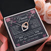 Interlocking Hearts Necklace Stainless Steel & Rose Gold Finish | 2 | Personalized To My Beautiful Fiancee Necklace From Fiance I Love You Fiancee Gifts Romantic Birthday Valentines Christmas Custom Gift Box Message Card | siriusteestore.myshopify