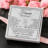 Alluring Beauty Necklace 14K White Gold Finish | 2 | Personalized To My Beautiful Fiancée Necklace From Fiancé Love You Like I Do Promise Fiancee Romantic Birthday Anniversary Christmas Gift Box Message Card | siriusteestore