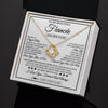 Love Knot Necklace 18K Yellow Gold Finish | 2 | Personalized To My Beautiful Fiancée Necklace From Fiancé Love You Like I Do Promise Fiancee Romantic Birthday Anniversary Christmas Gift Box Message Card | siriusteestore
