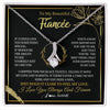 Alluring Beauty Necklace 14K White Gold Finish | 1 | Personalized To My Beautiful Fiancée Necklace From Fiancé My Love Fiancee Birthday Romantic Unique Anniversary Christmas Customized Gift Box Message Card | siriusteestore
