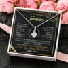 Alluring Beauty Necklace 14K White Gold Finish | 2 | Personalized To My Beautiful Fiancée Necklace From Fiancé My Love Fiancee Birthday Romantic Unique Anniversary Christmas Customized Gift Box Message Card | siriusteestore