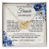 Interlocking Hearts Necklace 18K Yellow Gold Finish | 1 | Personalized To My Beautiful Fiancee Necklace From Fiance When I Say Fiancee Gifts Romantic Birthday Valentines Christmas Custom Gift Box Message Card | https://siriusteestore.