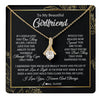 Alluring Beauty Necklace 18K Yellow Gold Finish | 1 | Personalized To My Beautiful Girlfriend Necklace From Boyfriend Feel My Love For Her Girlfriend Birthday Valentines Day Christmas Customized Message Card | siriusteestore