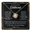 Love Knot Necklace 18K Yellow Gold Finish | 1 | Personalized To My Beautiful Girlfriend Necklace From Boyfriend Feel My Love For Her Girlfriend Birthday Valentines Day Christmas Customized Message Card | siriusteestore