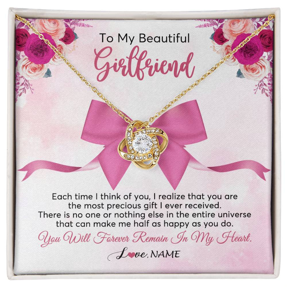 Gift For Girlfriend - Most Amazing Love Knot Necklace – KERO Gifts