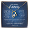 Forever Love Necklace 18K Yellow Gold Finish | 1 | Personalized To My Beautiful Girlfriend Necklace From Boyfriend Hold This Close My Love Girlfriend Birthday Christmas Customized Gift Box Message Card | siriusteestore