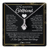 Alluring Beauty Necklace 14K White Gold Finish | 1 | Personalized To My Beautiful Girlfriend Necklace From Boyfriend I May Not Be Your First Day Girlfriend Valentines Day Birthday Customized Gift Box Message Card | siriusteestore