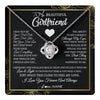 Love Knot Necklace 14K White Gold Finish | 1 | Personalized To My Beautiful Girlfriend Necklace From Boyfriend I May Not Be Your First Day Girlfriend Valentines Day Birthday Customized Gift Box Message Card | siriusteestore