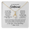Alluring Beauty Necklace 18K Yellow Gold Finish | 1 | Personalized To My Beautiful Girlfriend Necklace From Boyfriend If I Could Give You Girlfriend Birthday Christmas Jewelry Customized Gift Box Message Card | siriusteestore