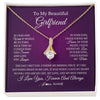 Alluring Beauty Necklace 18K Yellow Gold Finish | Personalized To My Beautiful Girlfriend Necklace Gift Romantic Gifts For Girlfriend Birthday Anniversary Valentines Christmas Customized Gift Box Message Card | siriusteestore