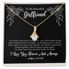 Alluring Beauty Necklace 18K Yellow Gold Finish | 1 | Personalized To My Beautiful Girlfriend Necklace Gifts From Boyfriend I'd Rather Girlfriend Birthday Anniversary Valentines Customized Gift Box Message Card | siriusteestore