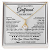 Alluring Beauty Necklace 18K Yellow Gold Finish | 1 | Personalized To My Beautiful Girlfriend Necklace Love You Like I Do Promise Girlfriend Romantic Birthday Gifts Anniversary Christmas Gift Box Message Card | siriusteestore