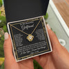 Love Knot Necklace 18K Yellow Gold Finish | Personalized To My Beautiful Girlfriend Necklace Romantic Gifts Girlfriend Birthday Anniversary Jewelry Valentines Christmas Customized Gift Box Message Card | siriusteestore