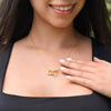 Interlocking Hearts Necklace 18K Yellow Gold Finish | 3 | Personalized To My Beautiful Girlfriend Necklace When I Say Girlfriend Gifts Romantic Birthday Gifts Valentines Christmas Custom Gift Box Message Card | https://siriusteestore.