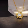Love Knot Necklace 18K Yellow Gold Finish | 4 | Personalized To My Beautiful Girlfriend Necklace When I Say Girlfriend Gifts Romantic Birthday Gifts Valentines Christmas Custom Gift Box Message Card | https://siriusteestore.
