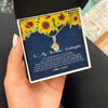 Alluring Beauty Necklace 18K Yellow Gold Finish | Personalized To My Beautiful Goddaughter Necklace From Godmother Be A Sunflower My Sunshine Goddaughter Birthday Christmas Customized Gift Box Message Card | siriusteestore