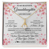 Alluring Beauty Necklace 18K Yellow Gold Finish | 1 | Personalized To My Beautiful Granddaughter From Granparents Necklace Never Forget Birthday Gifts For Granddaughter Gift Christmas Gift Box Message Card | siriusteestore.myshopify