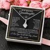 Alluring Beauty Necklace 14K White Gold Finish | 2 | Personalized To My Beautiful Granddaughter Necklace From Grandma Crown Jewelry Gifts For Granddaughter Birthday Graduation Christmas Gift Box Message Card | siriusteestore