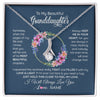 Alluring Beauty Necklace | Personalized To My Beautiful Granddaughter Necklace From Grandma Someday When The Pages Granddaughter Birthday Christmas Customized Gift Box Message Card | siriusteestore