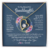 Forever Love Necklace 18K Yellow Gold Finish | 1 | Personalized To My Beautiful Granddaughter Necklace From Grandma Someday When The Pages Granddaughter Birthday Christmas Customized Gift Box Message Card | siriusteestore