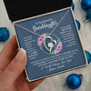 Forever Love Necklace | Personalized To My Beautiful Granddaughter Necklace From Grandma Someday When The Pages Granddaughter Birthday Christmas Customized Gift Box Message Card | siriusteestore