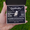 Love Knot Necklace 14K White Gold Finish | 2 | Personalized To My Beautiful Granddaughter Necklace From Grandpa Believe In Yourself Granddaughter Birthday Gifts Jewelry Christmas Customized Message Card | siriusteestore