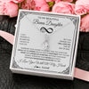 Alluring Beauty Necklace 14K White Gold Finish | 2 | Personalized To My Beautiful Granddaughter Necklace Women Girls From Grandma Grandpa Love You Granddaughter Birthday Christmas Customized Gift Box Message Card | siriusteestore
