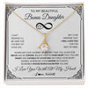 Alluring Beauty Necklace 18K Yellow Gold Finish | 1 | Personalized To My Beautiful Granddaughter Necklace Women Girls From Grandma Grandpa Love You Granddaughter Birthday Christmas Customized Gift Box Message Card | siriusteestore