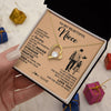 Forever Love Necklace 18K Yellow Gold Finish | 2 | Personalized To My Beautiful Niece Necklace From Uncle Promise To Love You Niece Birthday Valentines Day Graduation Christmas Customized Gift Box Message Card | siriusteestore
