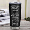 Personalized To My Beautiful Niece Tumbler From Uncle Believe In Yourself Niece Birthday Gifts Graduation Christmas Custom Stainless Steel Cup Travel Mug | siriusteestore